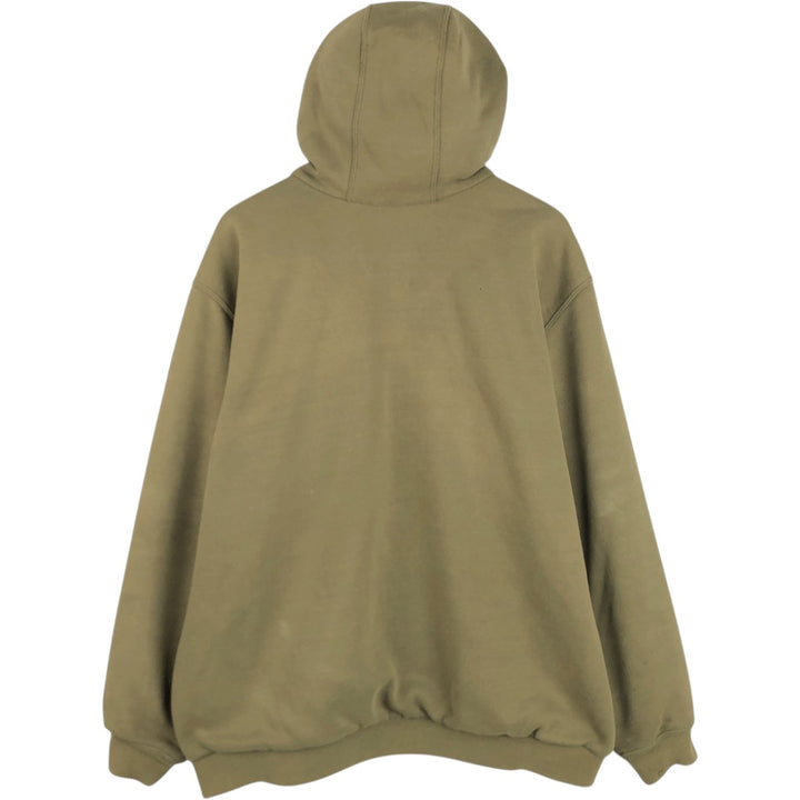 Carhartt Sweat Full Zip Hoodie Men's XL cotton Khaki type Vintage Second Hand
