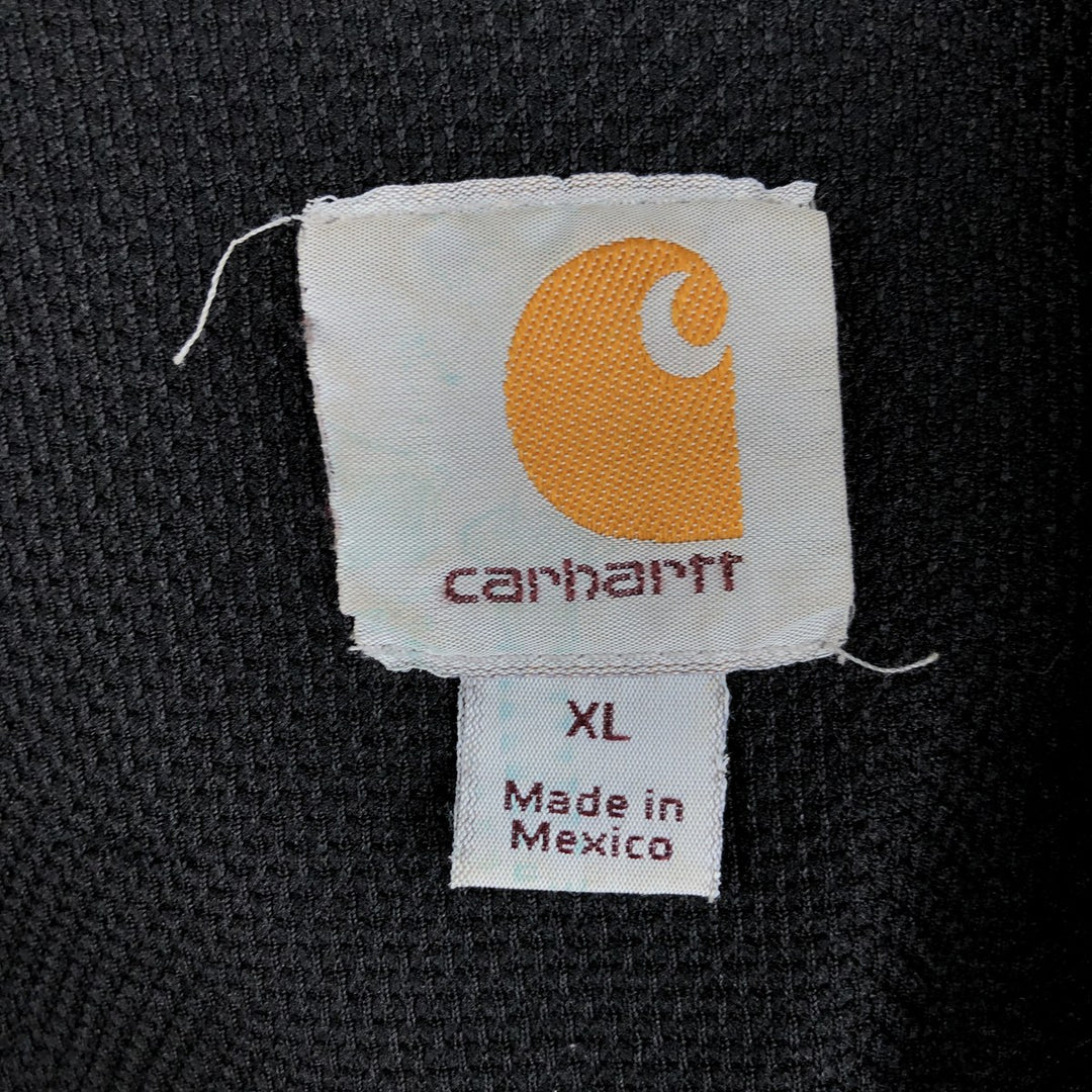 Carhartt Sweat Full Zip Hoodie Men's XL cotton Khaki type Vintage Second Hand