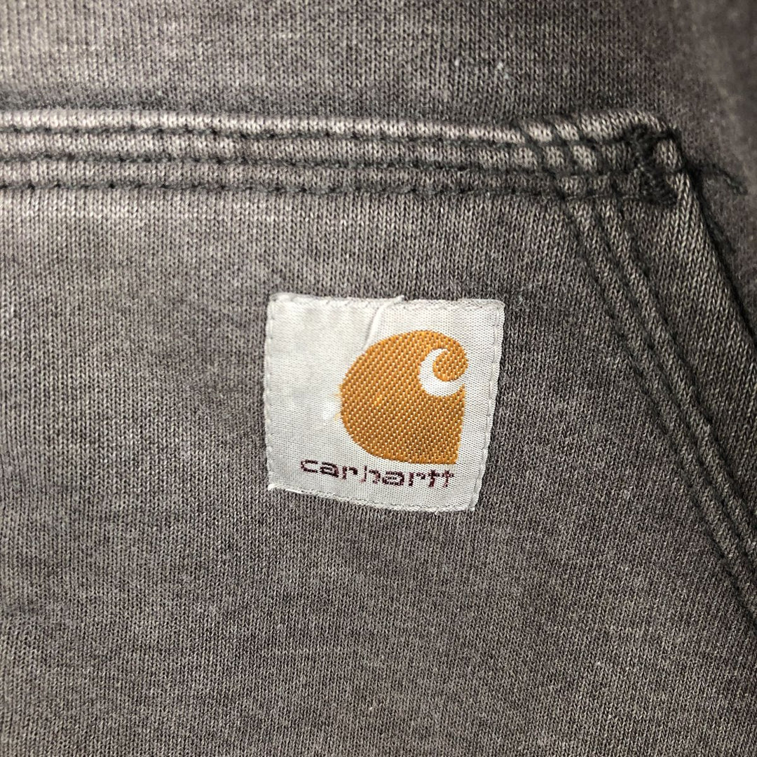 Carhartt Sweat Full Zip Hoodie Men's XL cotton gray type Vintage Second Hand