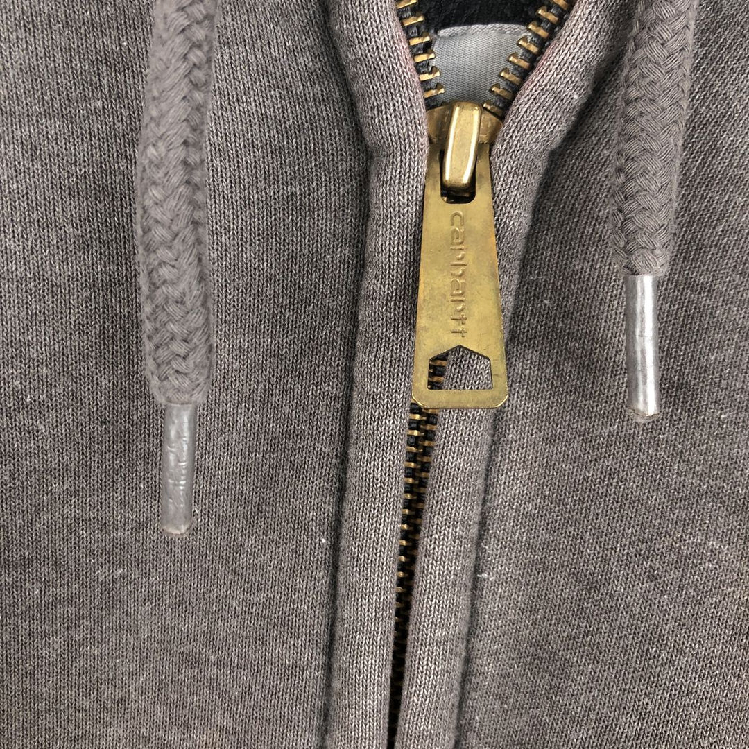 Carhartt Sweat Full Zip Hoodie Men's XL cotton gray type Vintage Second Hand