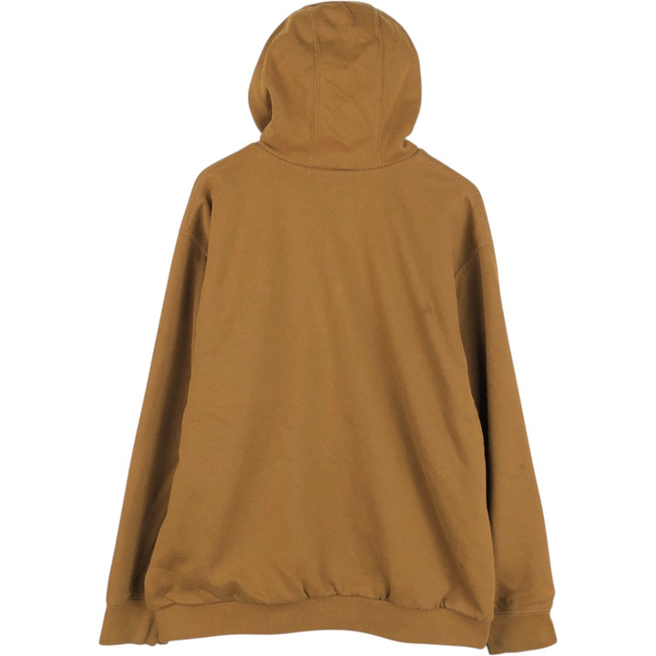 Carhartt Sweat Full Zip Hoodie Men's L size cotton brown type Vintage Second Hand