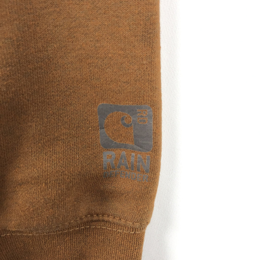 Carhartt Sweat Full Zip Hoodie Men's L size cotton brown type Vintage Second Hand