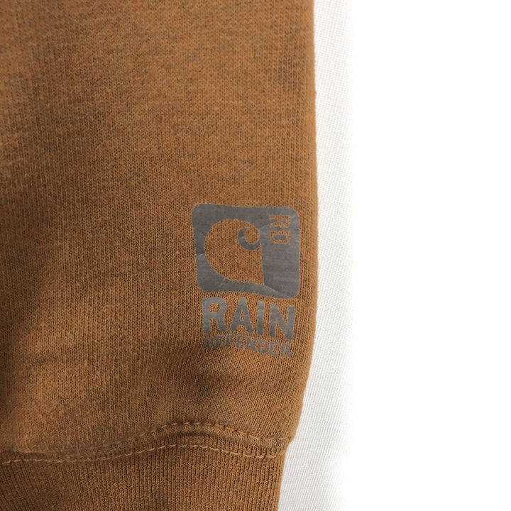 Carhartt Sweat Full Zip Hoodie Men's L size cotton brown type Vintage Second Hand