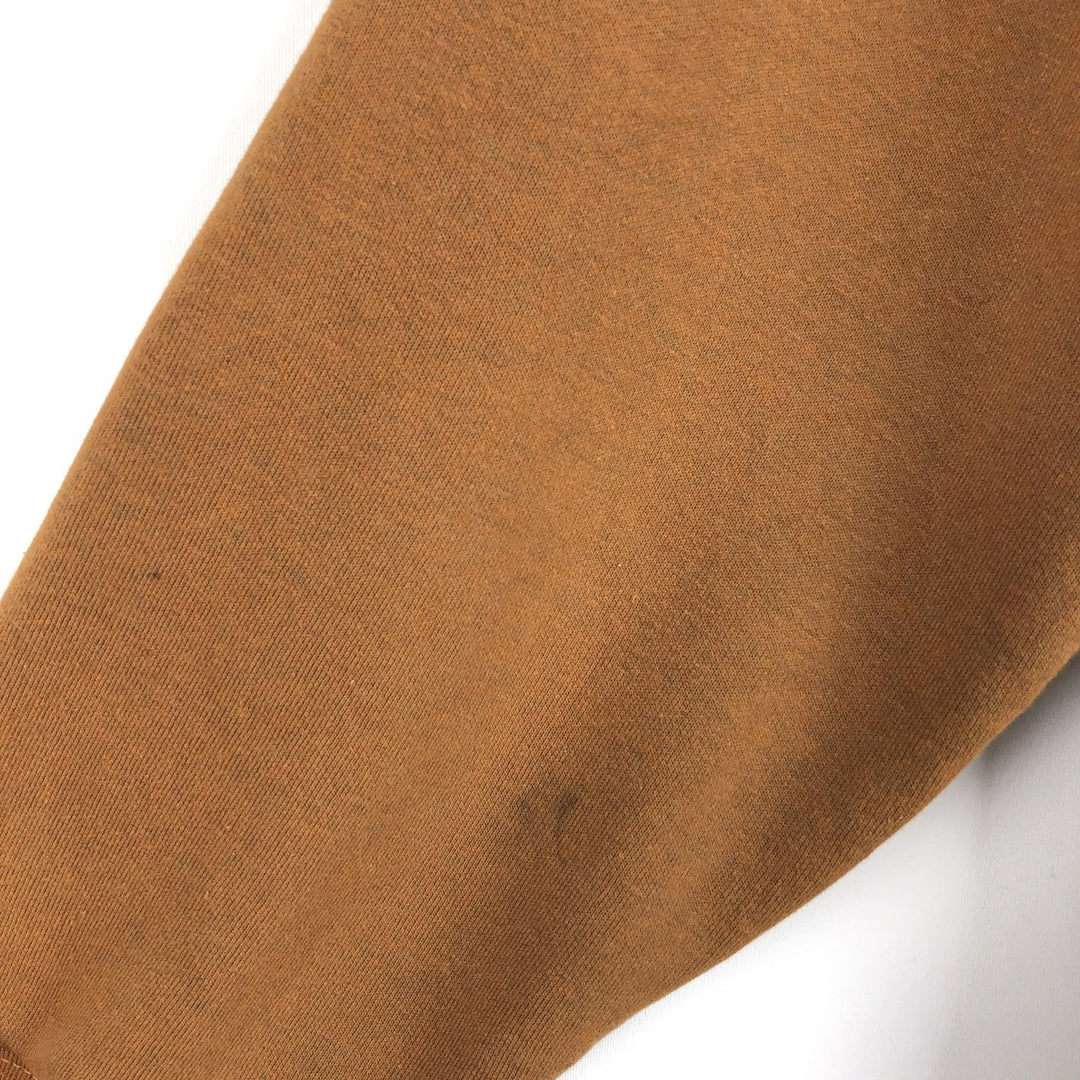 Carhartt Sweat Full Zip Hoodie Men's L size cotton brown type Vintage Second Hand