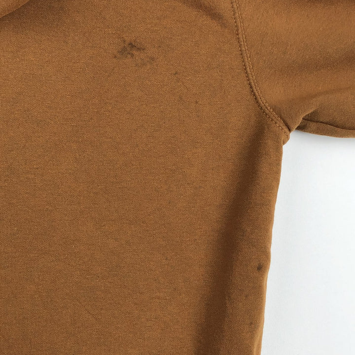 Carhartt Sweat Full Zip Hoodie Men's L size cotton brown type Vintage Second Hand