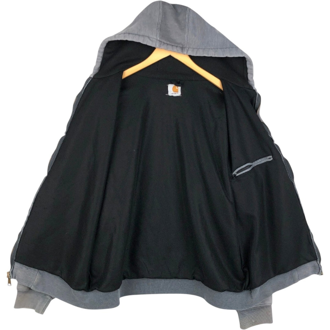 Carhartt Sweat Full Zip Hoodie Men's XL unclear gray type Vintage Second Hand