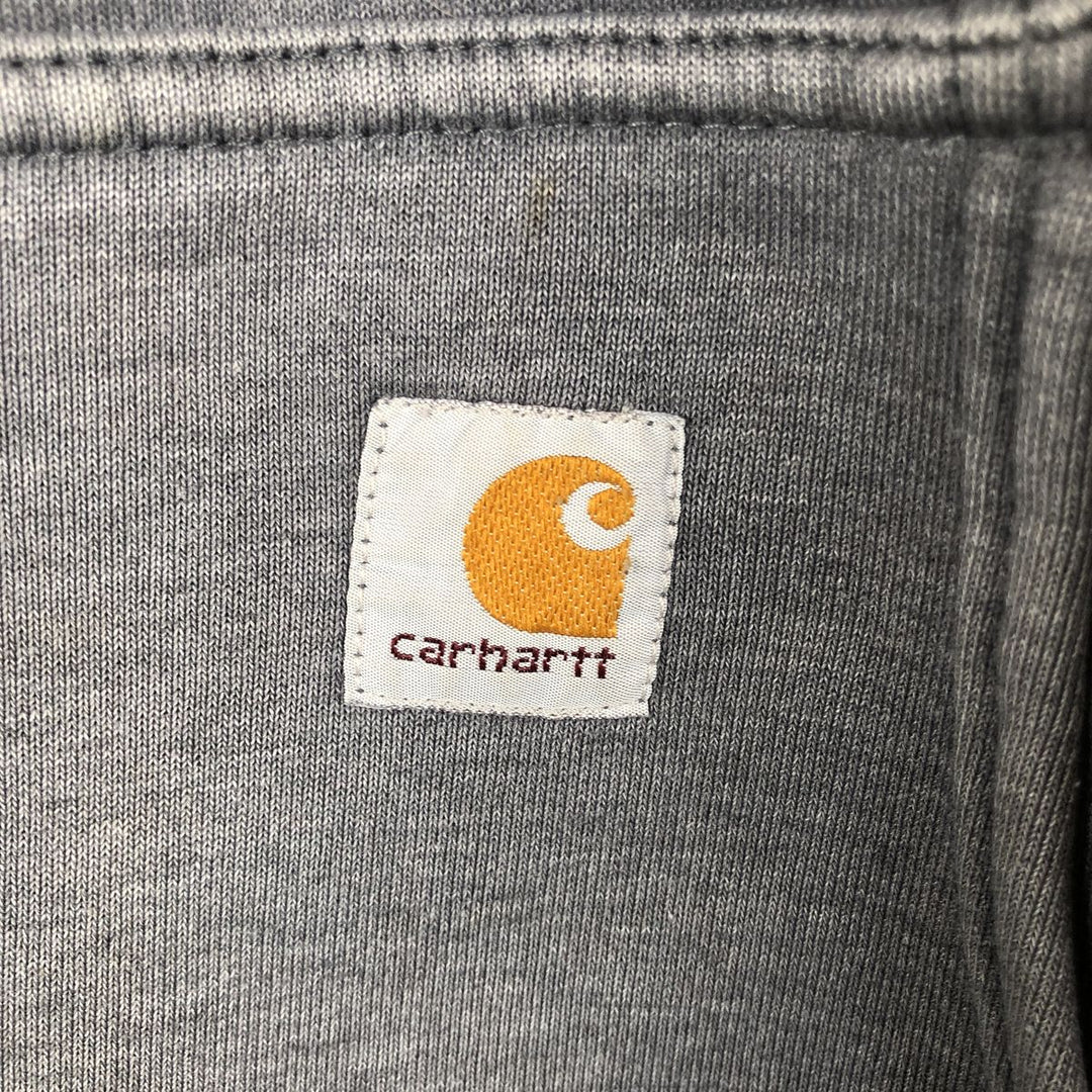 Carhartt Sweat Full Zip Hoodie Men's XL unclear gray type Vintage Second Hand