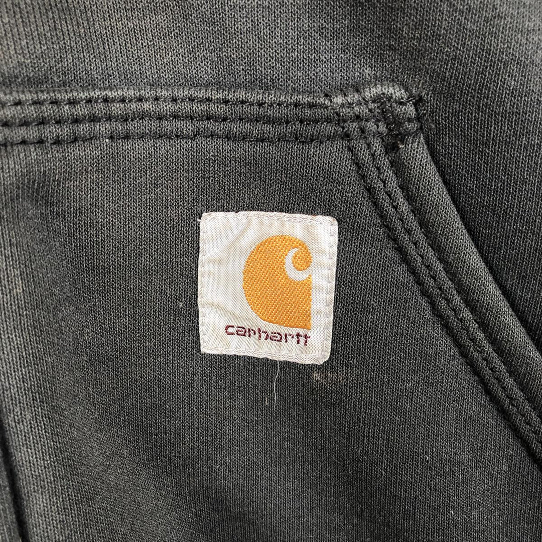 Carhartt Sweat Full Zip Hoodie, Men's M cotton black type Vintage Second Hand