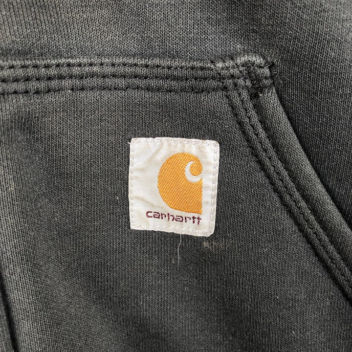 Carhartt Sweat Full Zip Hoodie, Men's M cotton black type Vintage Second Hand