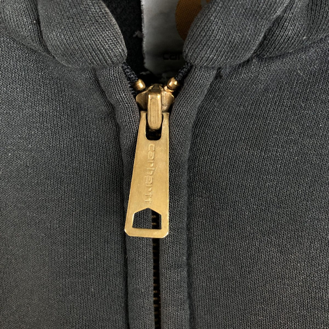 Carhartt Sweat Full Zip Hoodie, Men's M cotton black type Vintage Second Hand