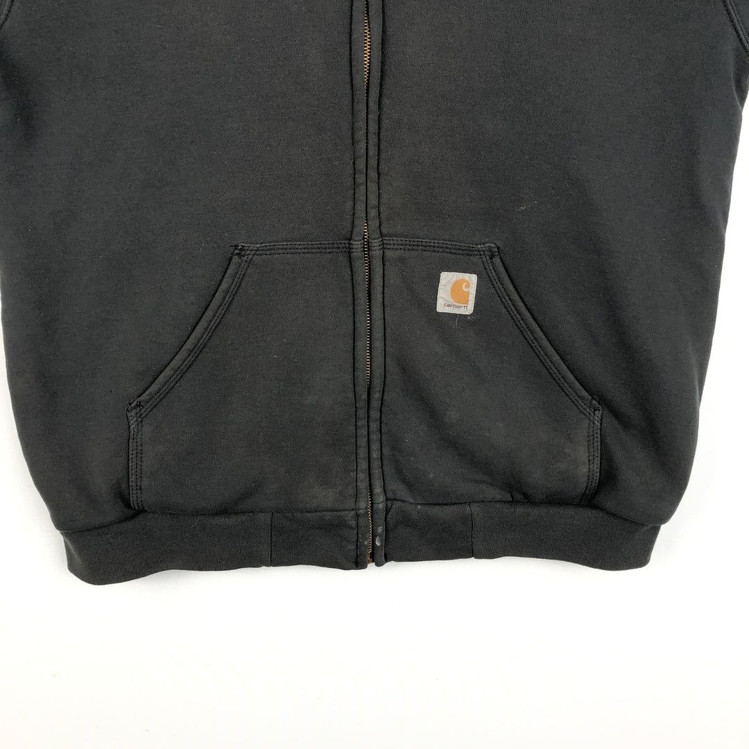 Carhartt Sweat Full Zip Hoodie, Men's M cotton black type Vintage Second Hand