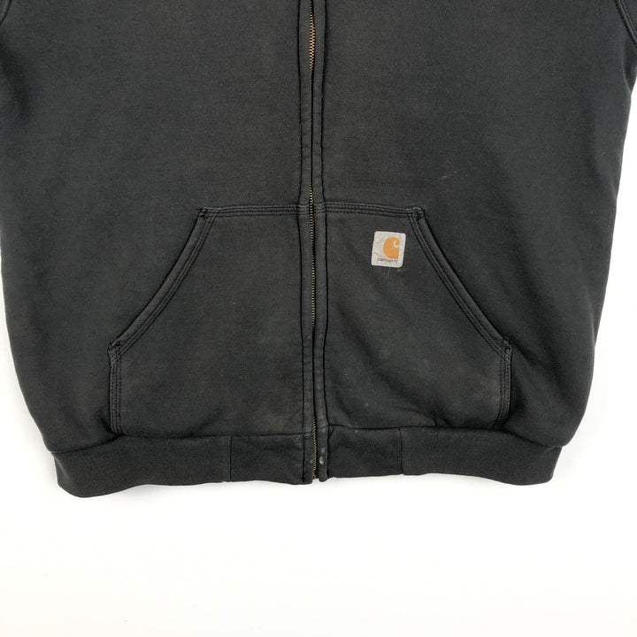 Carhartt Sweat Full Zip Hoodie, Men's M cotton black type Vintage Second Hand