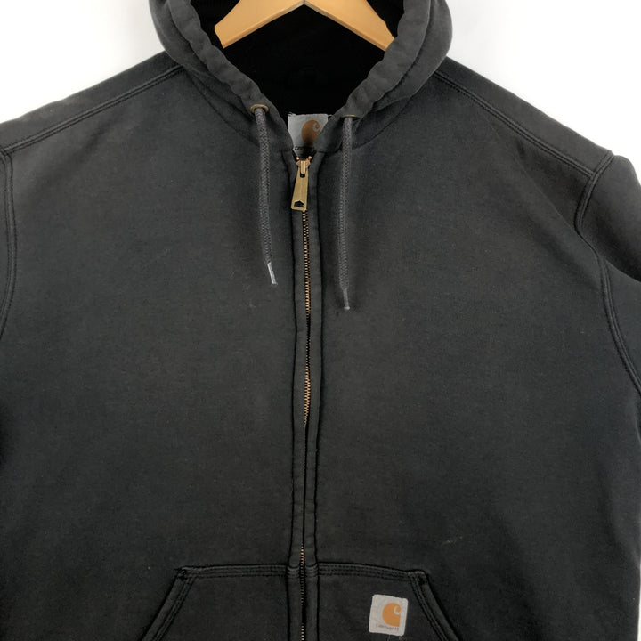 Carhartt Sweat Full Zip Hoodie, Men's M cotton black type Vintage Second Hand