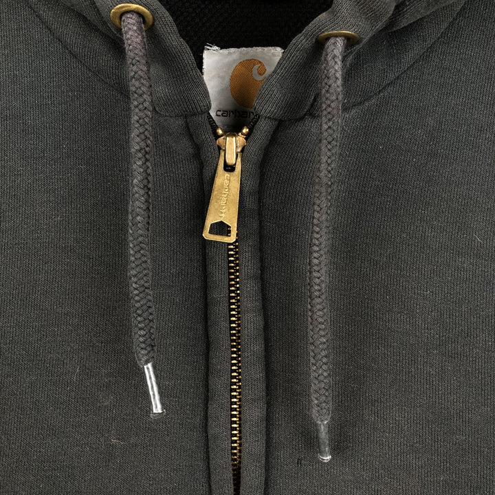 Carhartt Sweat Full Zip Hoodie, Men's M cotton black type Vintage Second Hand