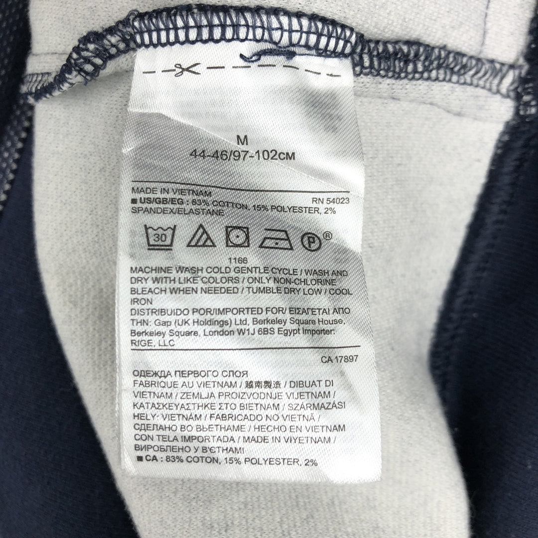 2000'S Banana Republic Full-Zip Sweatshirt (Men's Size M) cotton navy blue type Vintage Second Hand