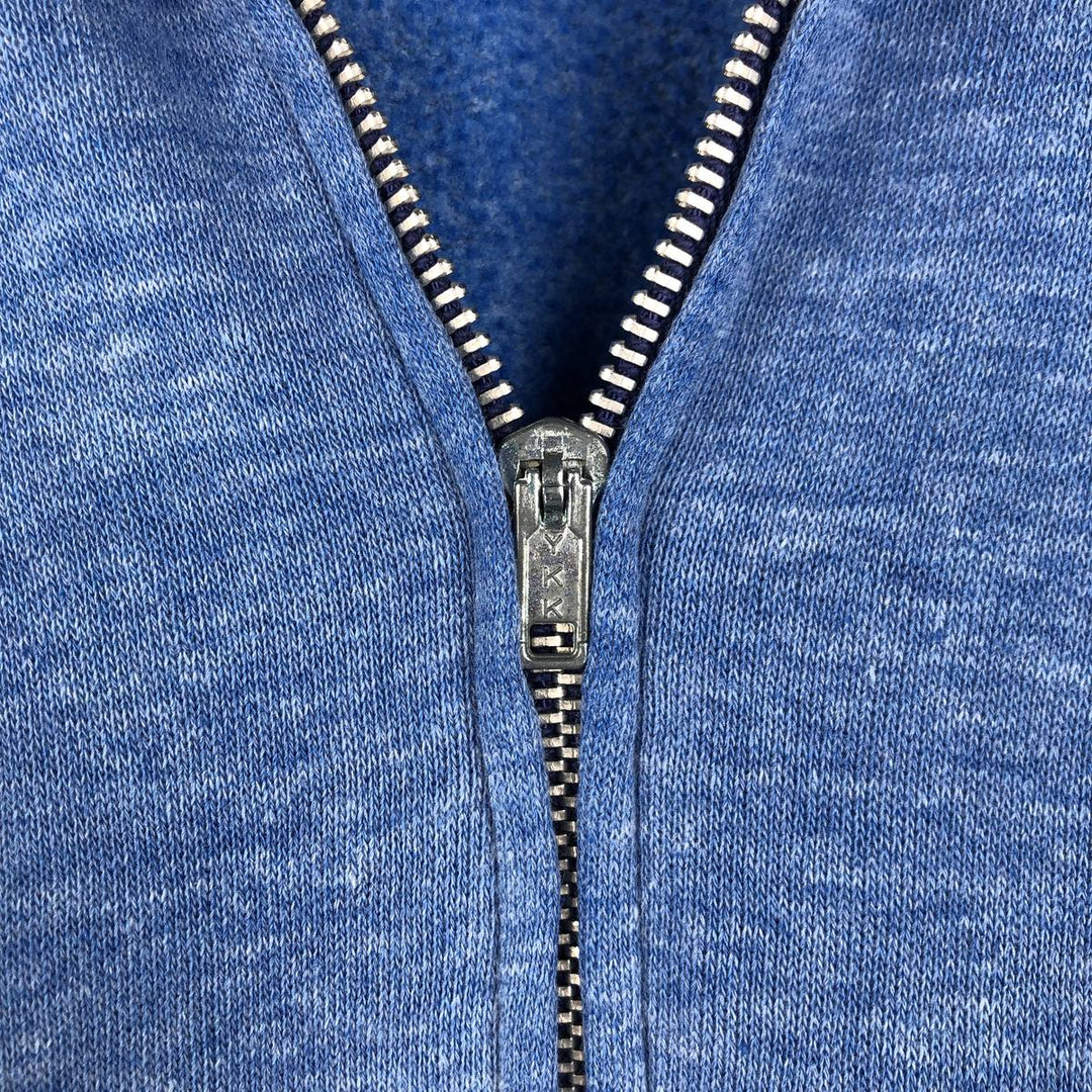 70s-80'S Sportswear Collared Full-Zip Sweatshirt, Men's Size L (Equivalent), Vintage cotton blue type Vintage Second Hand