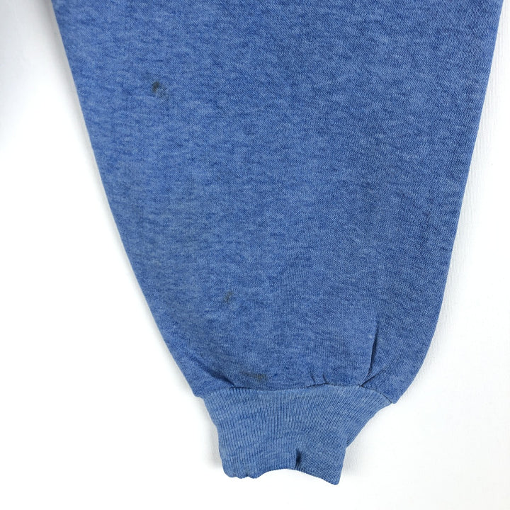 70s-80'S Sportswear Collared Full-Zip Sweatshirt, Men's Size L (Equivalent), Vintage cotton blue type Vintage Second Hand