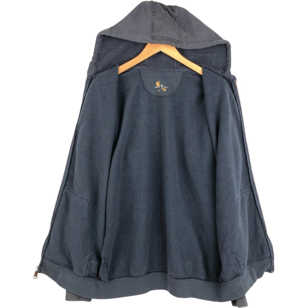 Carhartt Sweat Full Zip Hoodie, Men's M unclear navy blue type Vintage Second Hand