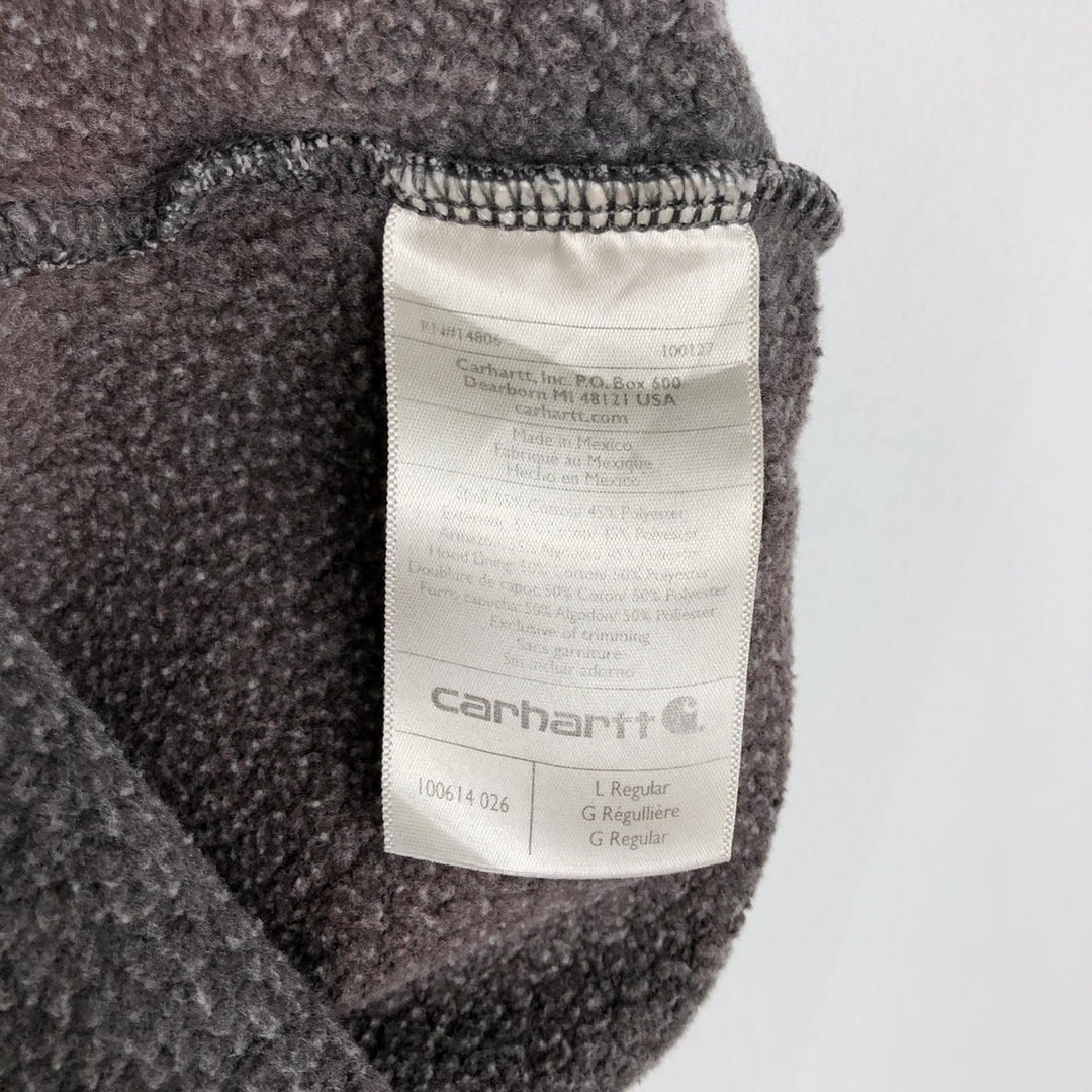 Carhartt ORIGINAL FIT Sweat Full Zip Hoodie, Men's L size cotton Charcoal Vintage Second Hand