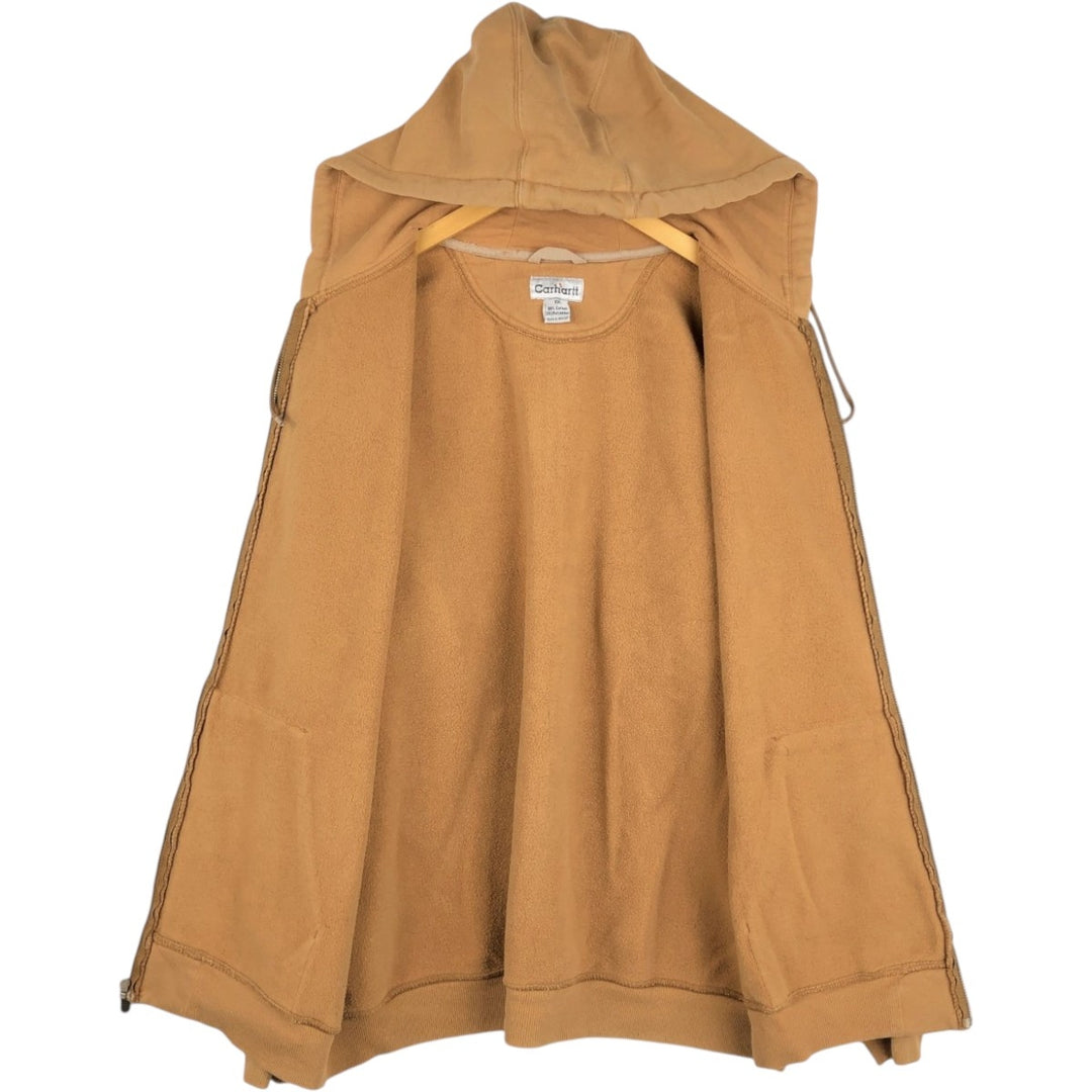 Carhartt Sweat Full Zip Hoodie Men's XL cotton orange type Vintage Second Hand