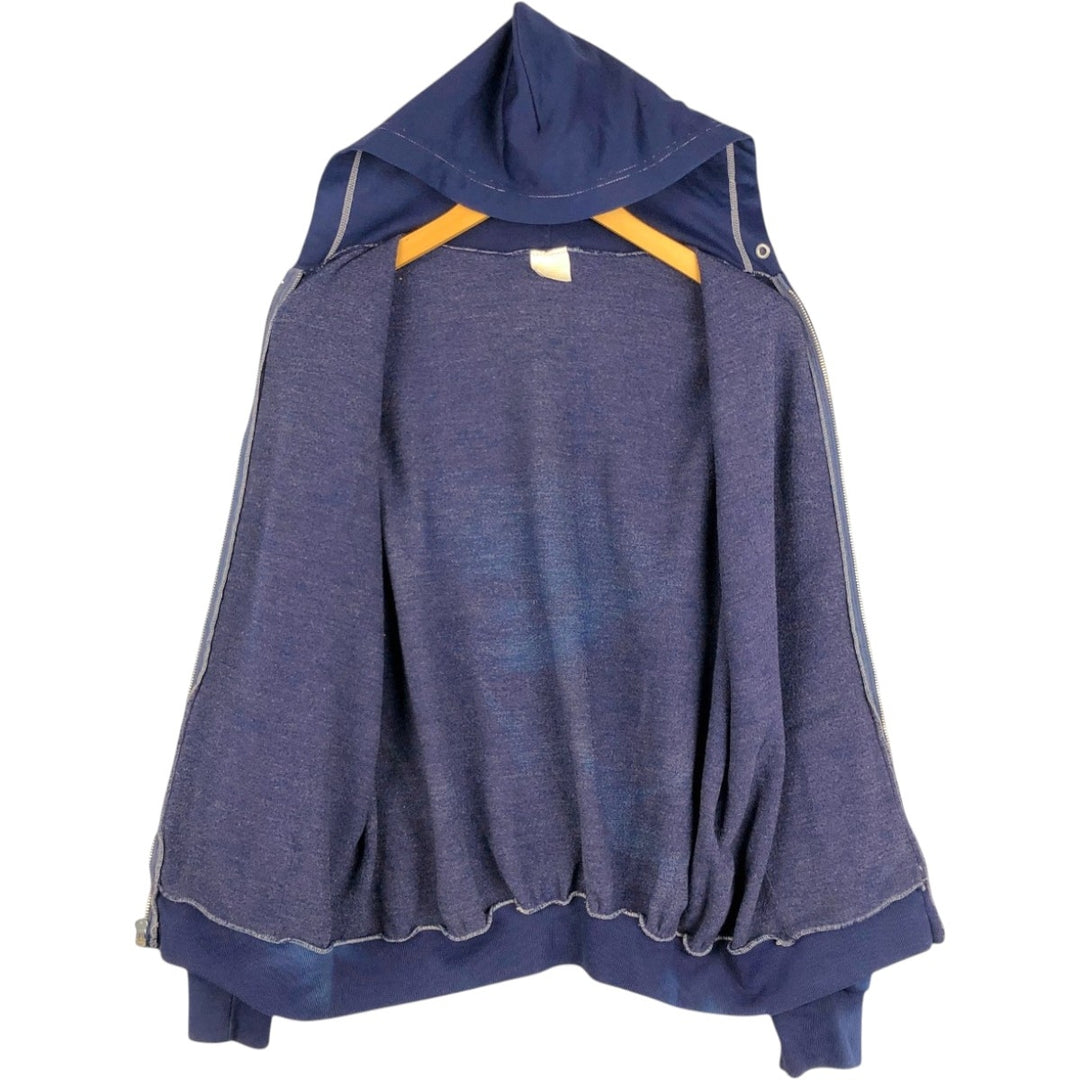 1970'S Sears Kings Road Full-Zip Sweatshirt Hoodie, Men's Size XL (Vintage) unclear navy blue type Vintage Second Hand
