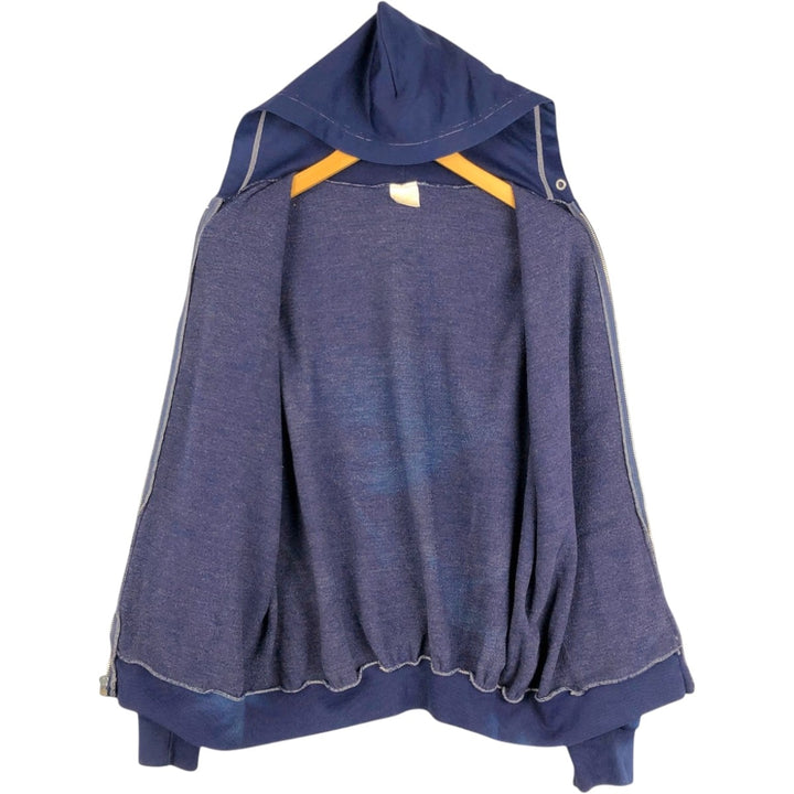 1970'S Sears Kings Road Full-Zip Sweatshirt Hoodie, Men's Size XL (Vintage) unclear navy blue type Vintage Second Hand