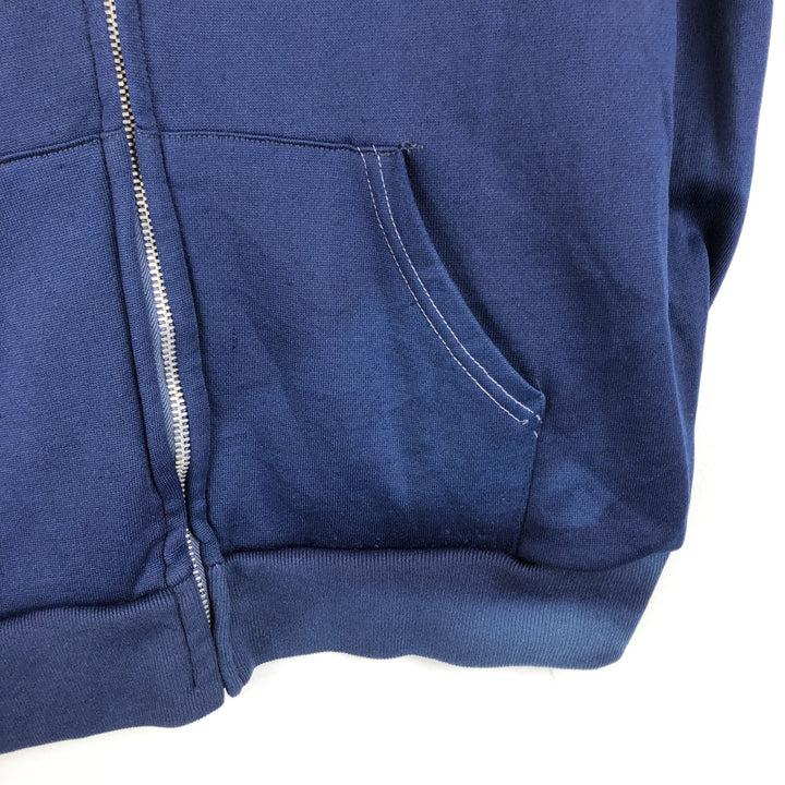 1970'S Sears Kings Road Full-Zip Sweatshirt Hoodie, Men's Size XL (Vintage) unclear navy blue type Vintage Second Hand