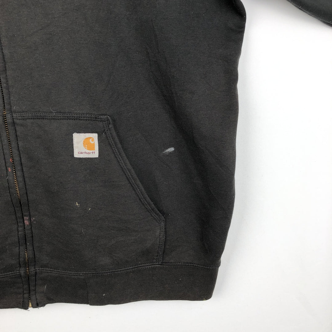 Carhartt ORIGINAL FIT Sweat Full Zip Hoodie Men's XL unclear dark chocolate Vintage Second Hand