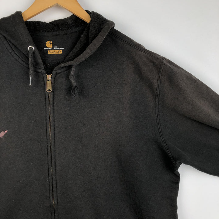 Carhartt ORIGINAL FIT Sweat Full Zip Hoodie Men's XL unclear dark chocolate Vintage Second Hand