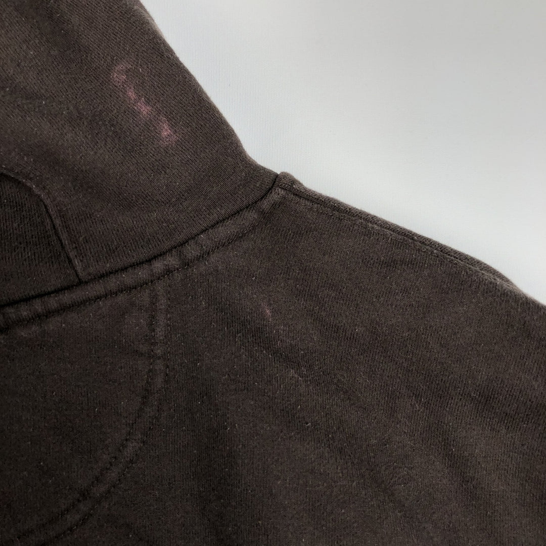 Carhartt TALL Sweat Full-Zip Hoodie (Men's Size L) cotton brown type Vintage Second Hand