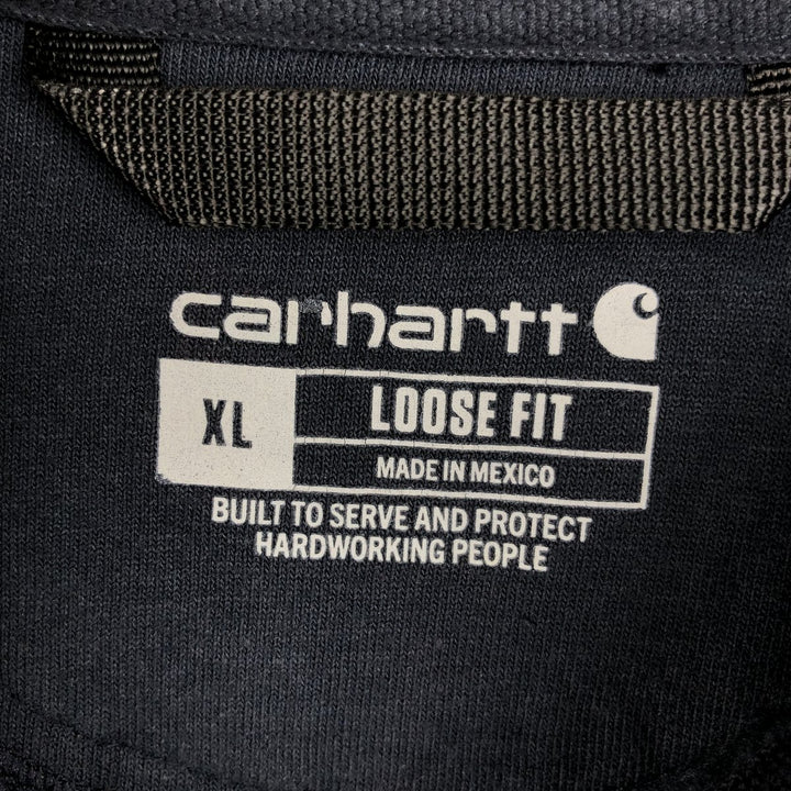 Carhartt Loose Fit Sweat Full Zip Hoodie, Men's XL cotton navy blue type Vintage Second Hand