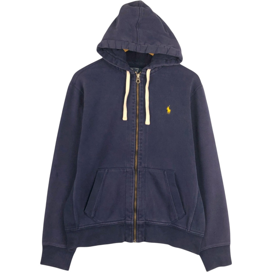 Ralph Lauren POLO by Ralph Lauren Sweat Full Zip Hoodie Men's L size cotton navy blue type Vintage Second Hand