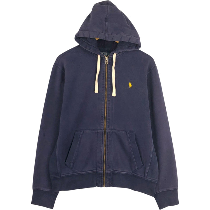 Ralph Lauren POLO by Ralph Lauren Sweat Full Zip Hoodie Men's L size cotton navy blue type Vintage Second Hand