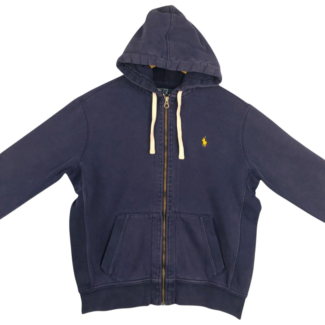 Ralph Lauren POLO by Ralph Lauren Sweat Full Zip Hoodie Men's L size cotton navy blue type Vintage Second Hand