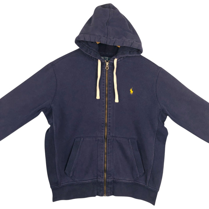 Ralph Lauren POLO by Ralph Lauren Sweat Full Zip Hoodie Men's L size cotton navy blue type Vintage Second Hand