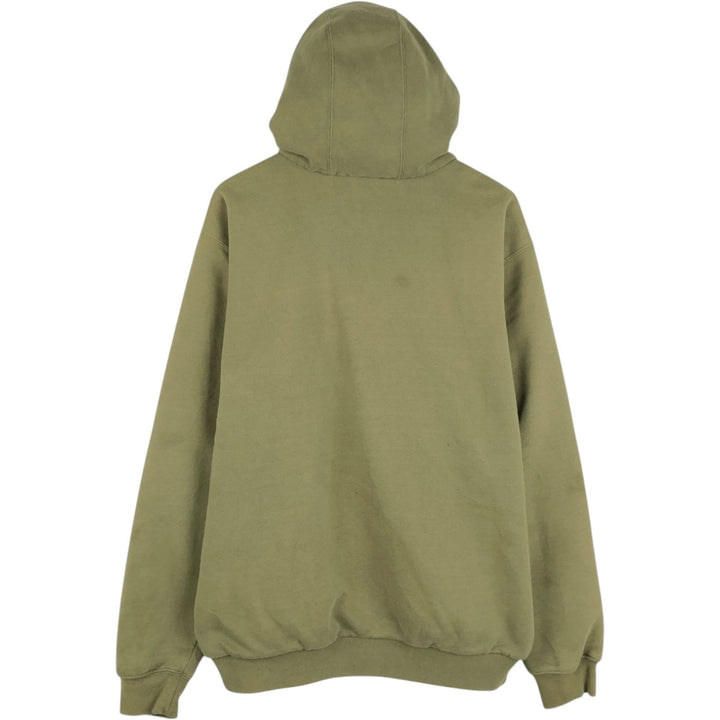 Carhartt Sweat Full Zip Hoodie Men's XL cotton Khaki type Vintage Second Hand