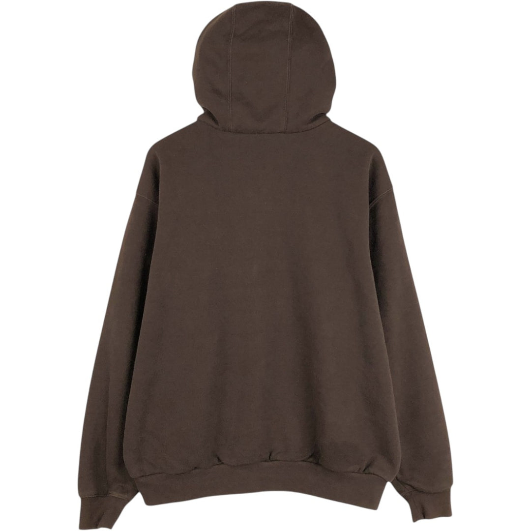 Carhartt Sweat Full Zip Hoodie Men's L size cotton brown type Vintage Second Hand