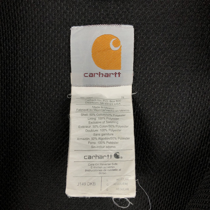 Carhartt Sweat Full Zip Hoodie Men's L size cotton brown type Vintage Second Hand