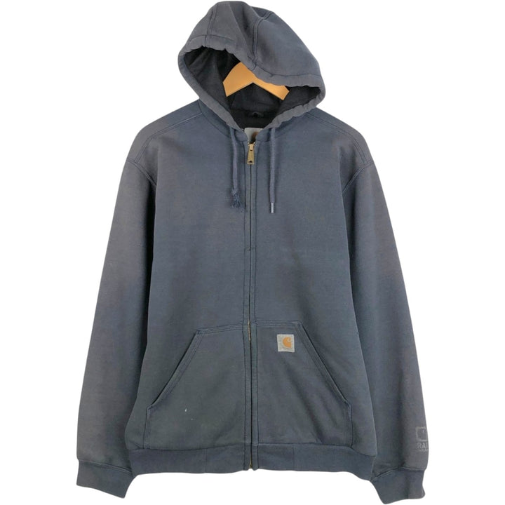 Carhartt Rain Defender Full-Zip Hoodie, Men's Size Small cotton navy blue type Vintage Second Hand