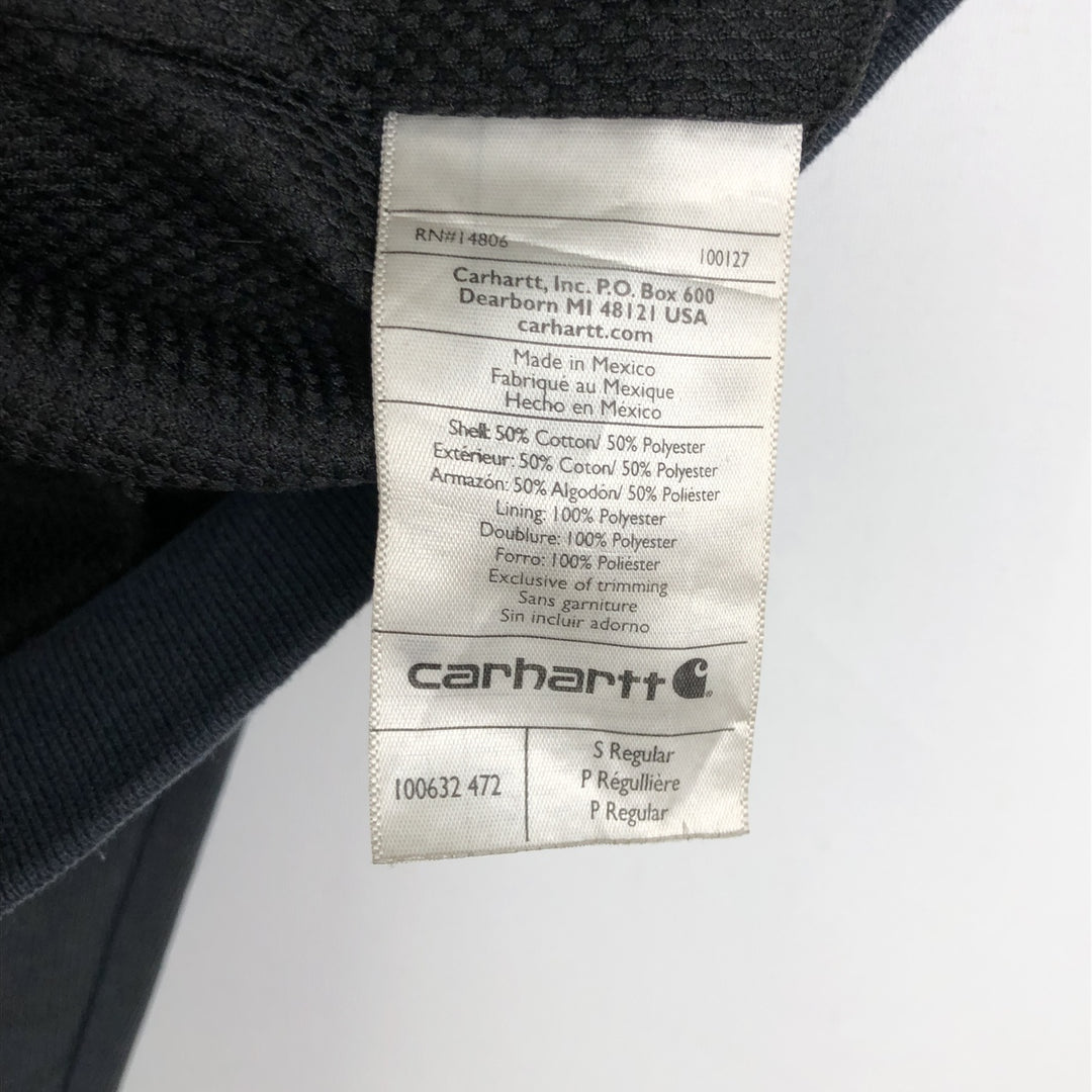 Carhartt Rain Defender Full-Zip Hoodie, Men's Size Small cotton navy blue type Vintage Second Hand