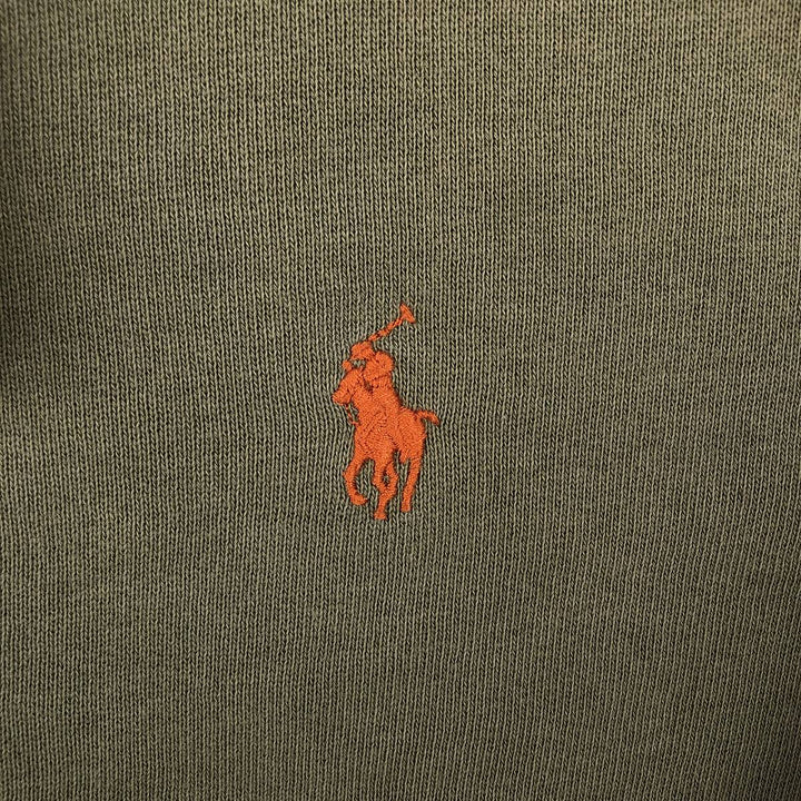 Ralph Lauren POLO by Ralph Lauren Sweatshirt Full-Zip Hoodie, Men's Size M (Equivalent), Long Sleeves cotton Khaki type Vintage Second Hand