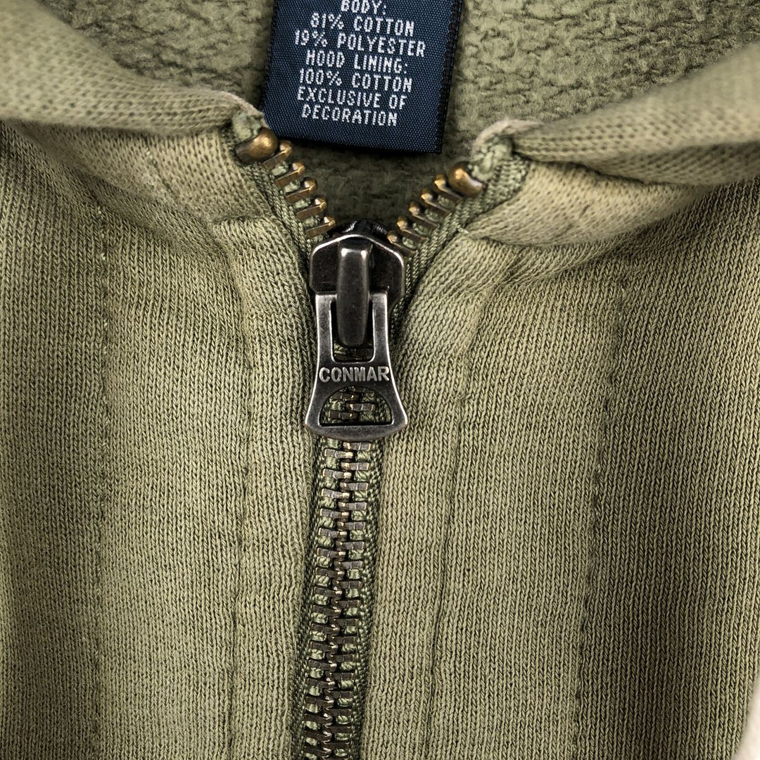 Ralph Lauren POLO by Ralph Lauren Sweatshirt Full-Zip Hoodie, Men's Size M (Equivalent), Long Sleeves cotton Khaki type Vintage Second Hand