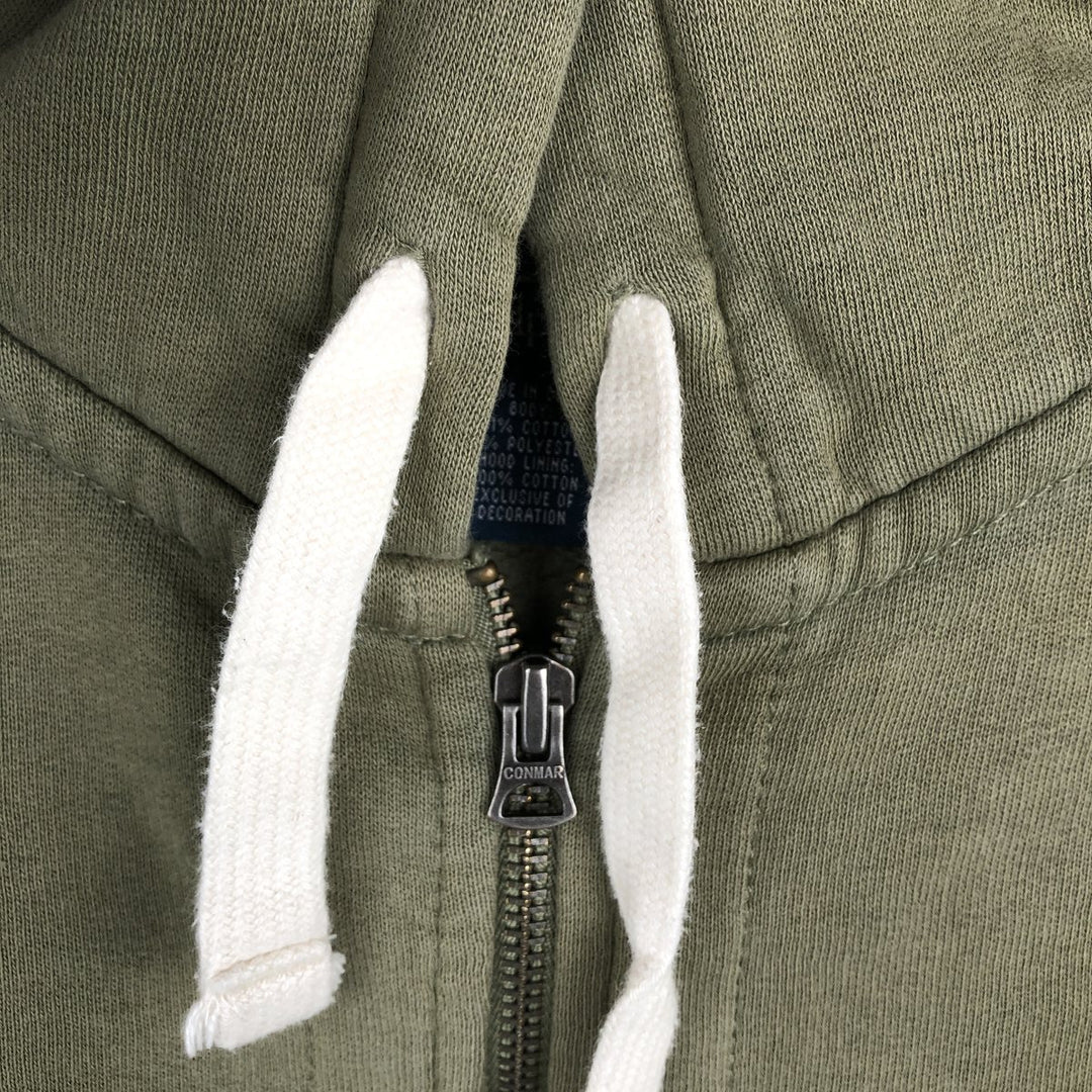 Ralph Lauren POLO by Ralph Lauren Sweatshirt Full-Zip Hoodie, Men's Size M (Equivalent), Long Sleeves cotton Khaki type Vintage Second Hand