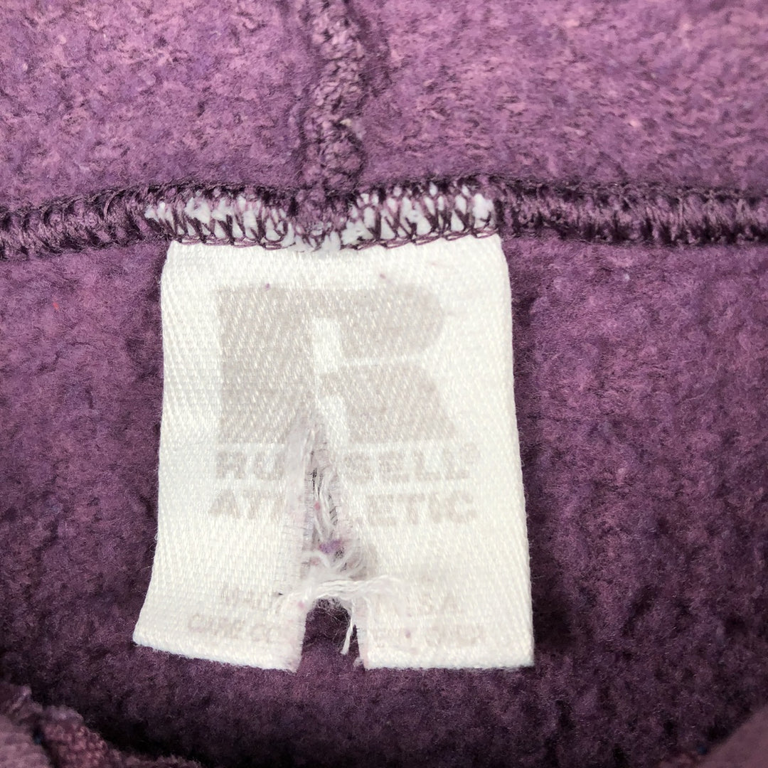 Vintage 90'S Russell Athletic full-zip sweatshirt, USA made, men's size XL cotton purple type Vintage Second Hand