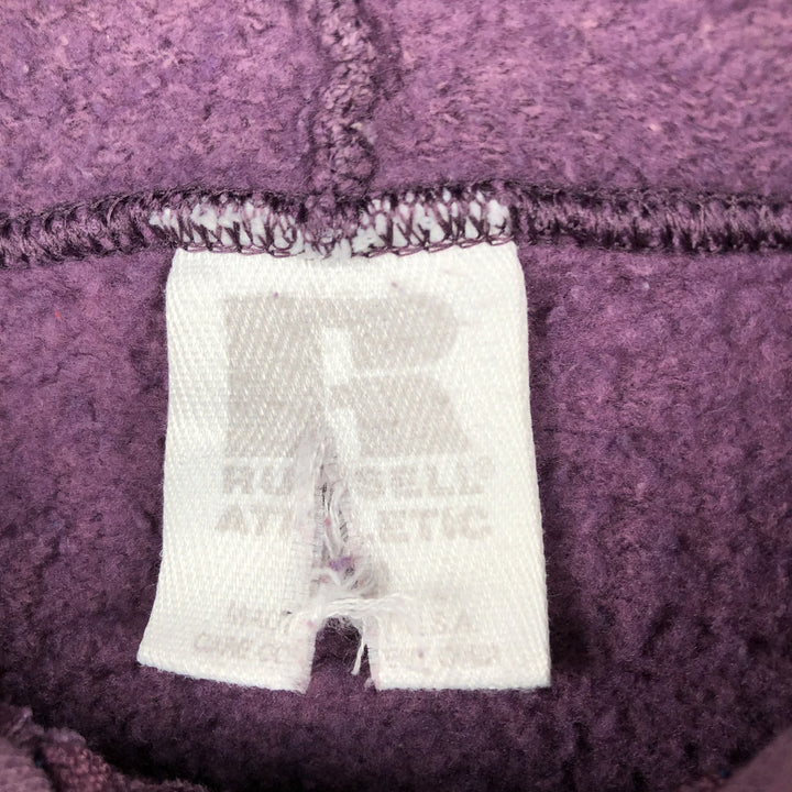 Vintage 90'S Russell Athletic full-zip sweatshirt, USA made, men's size XL cotton purple type Vintage Second Hand