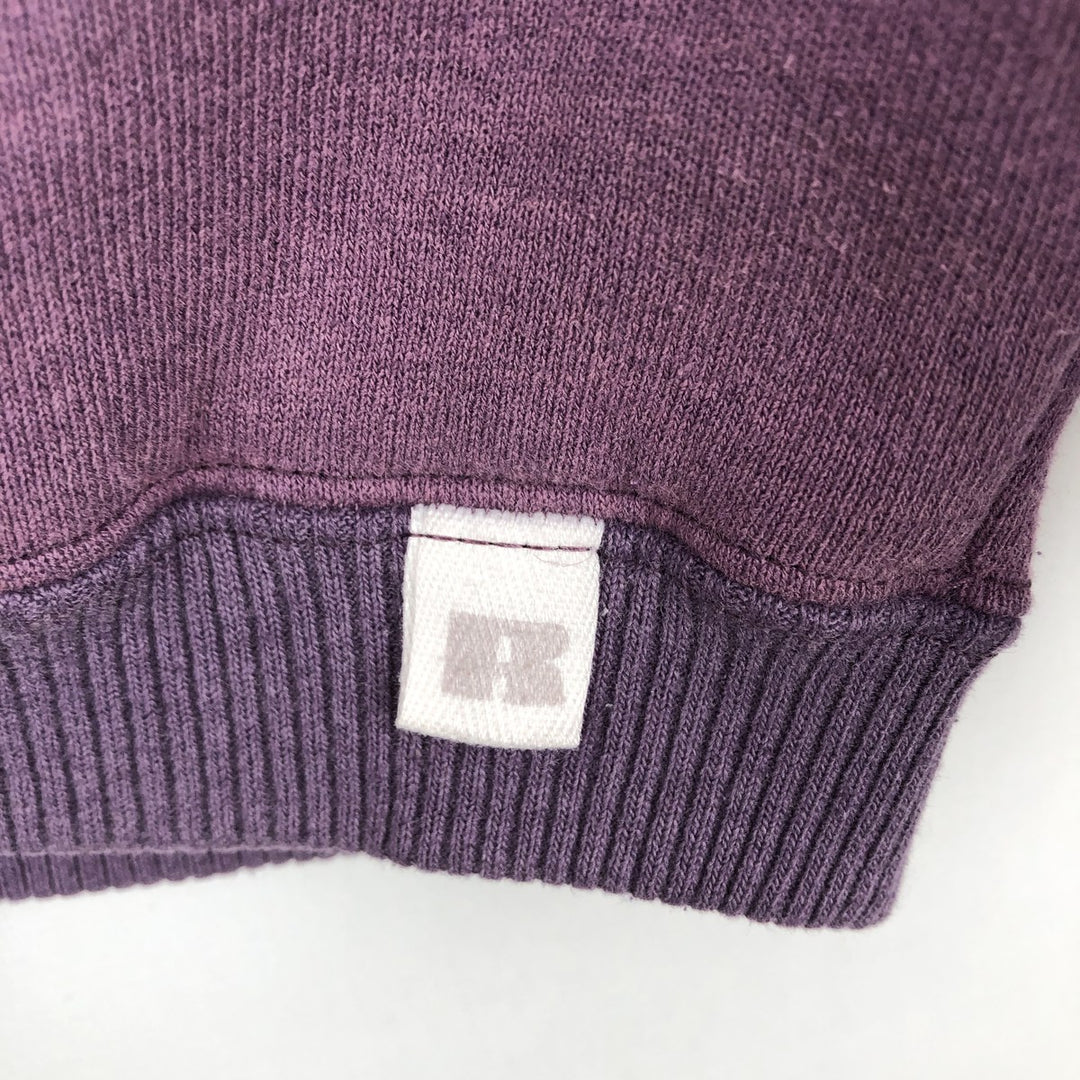 Vintage 90'S Russell Athletic full-zip sweatshirt, USA made, men's size XL cotton purple type Vintage Second Hand