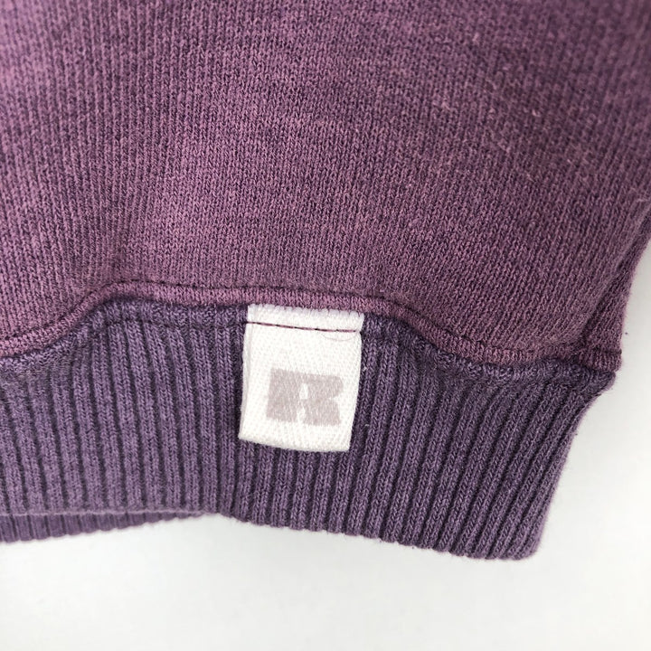 Vintage 90'S Russell Athletic full-zip sweatshirt, USA made, men's size XL cotton purple type Vintage Second Hand