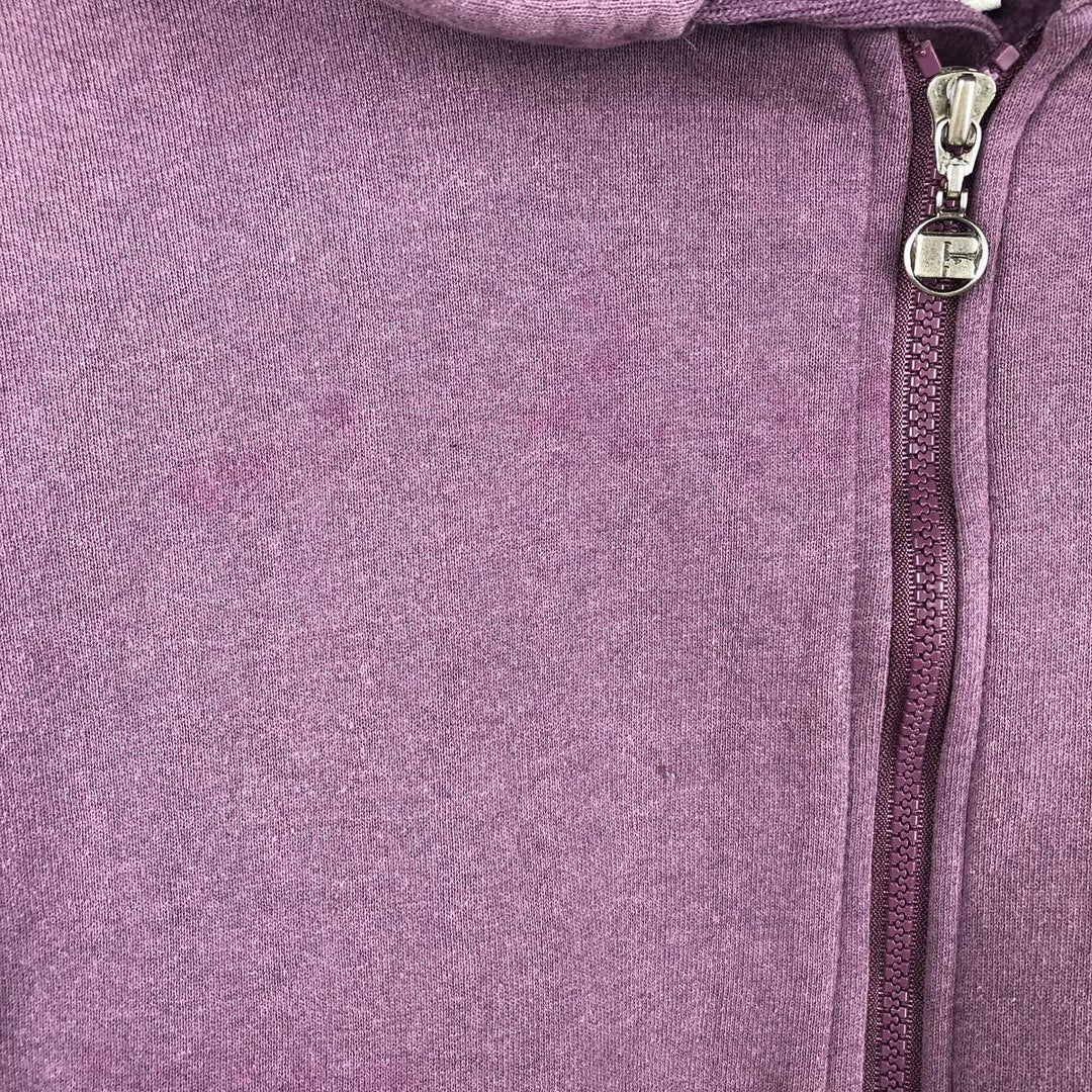Vintage 90'S Russell Athletic full-zip sweatshirt, USA made, men's size XL cotton purple type Vintage Second Hand