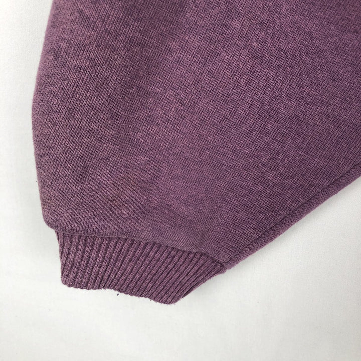 Vintage 90'S Russell Athletic full-zip sweatshirt, USA made, men's size XL cotton purple type Vintage Second Hand