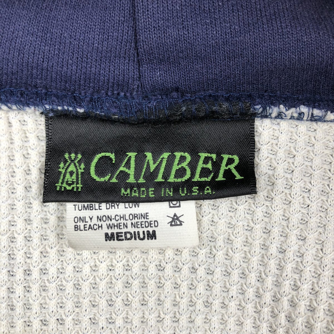 90'S CAMBER Sweat Full-Zip Hoodie, Made in USA, Men's Size M (Equivalent), Vintage cotton navy blue type Vintage Second Hand